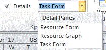 Using the details view in Microsoft Project - figure 6